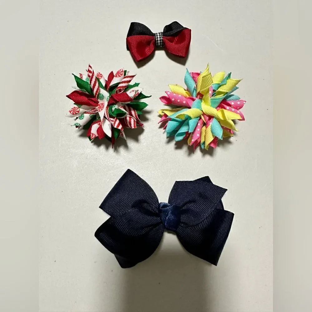 4 bows for small ones